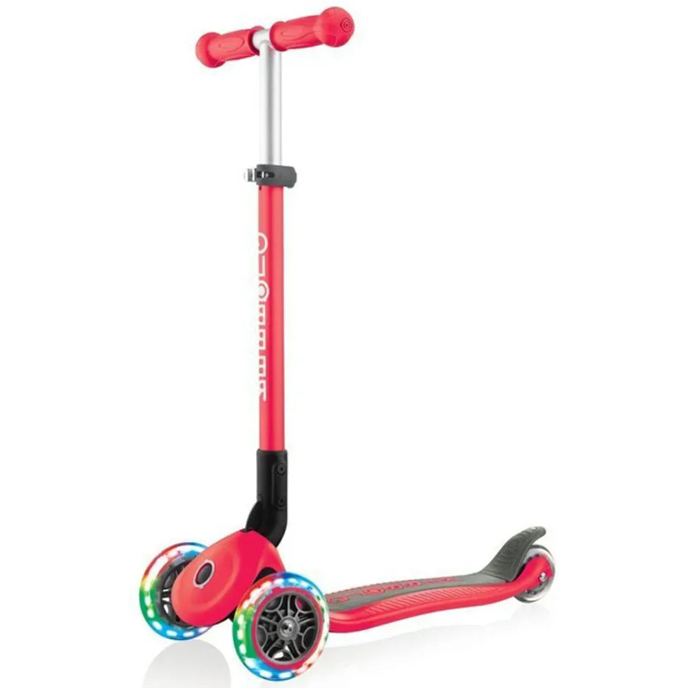 Patineta Con Luces Globber Primo rojo Para Niños