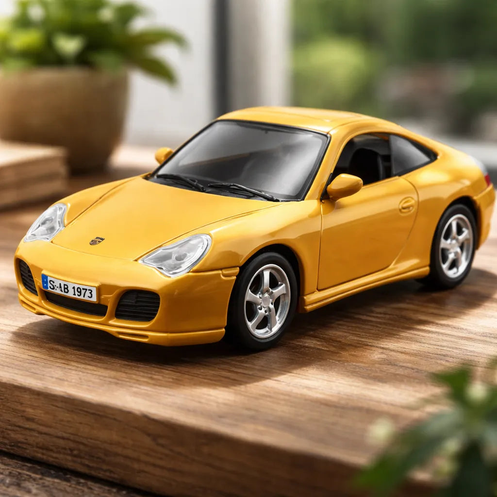 Carro Coleccionable 1:36 Porshe 911 Carrera 4s Amarillo