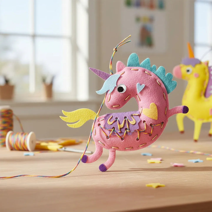 Set De Arte Y Manualidades Unicornios Tejidos Lv2