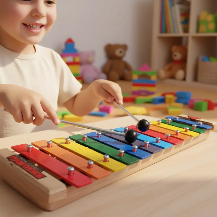 Juguete Musical Xilófono Carrillón X 12 Notas Para Niños