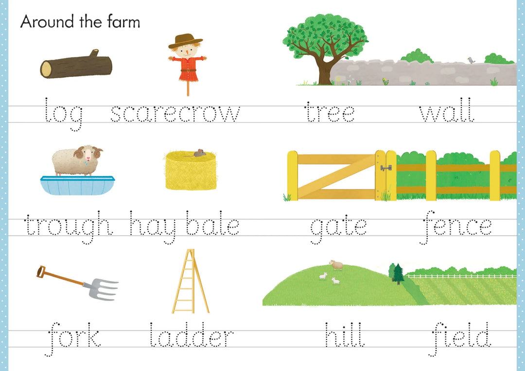 Libro Infantil Granja Aprendizaje Borrable Niños