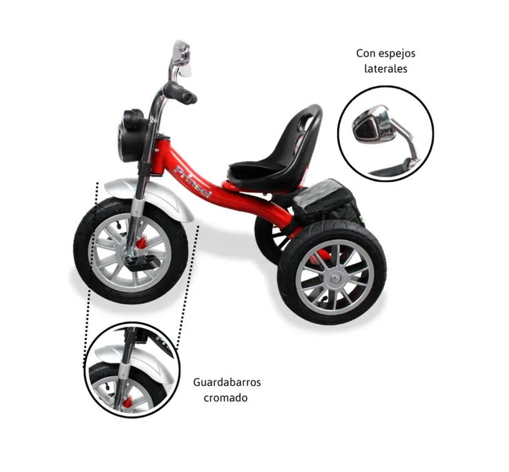 Triciclo Montable  Harley Con Luces Para Niños