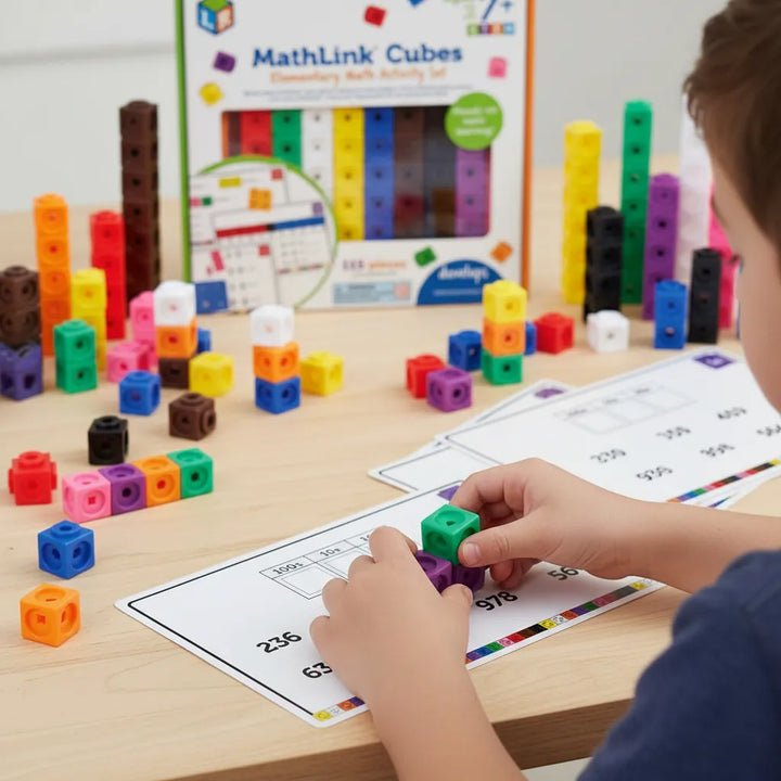Juego Matemático Cubos de Construcción Para Niños