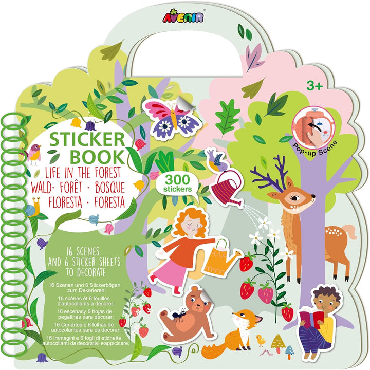Libro Con Stickers Bosque Para Niños
