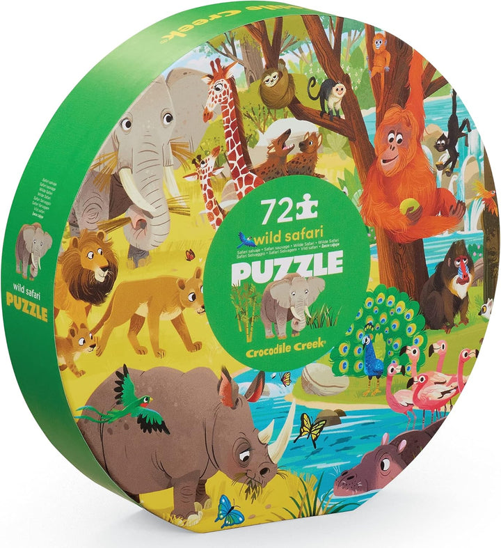 Rompecabezas Safari Salvaje 72 Piezas  Para Niños
