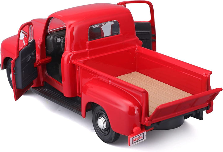 Carro Ensamblar 1:24 Al 1948 Ford F-1 Pick-up Rojo