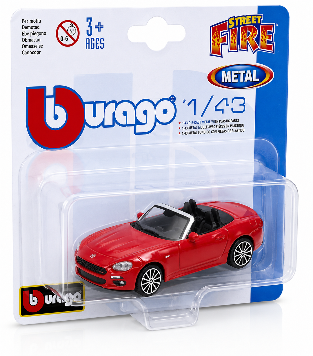Carro Coleccionable A Escala 1:43 Fiat 124 Spider