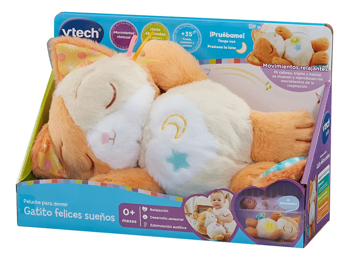 Juguete Gatito Felices Sueños Sonido Bebés