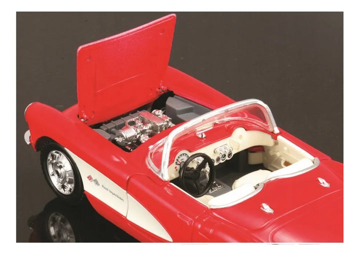 Carro A Escala 1/24 Chevrolet Corvette 1957 Para Armar