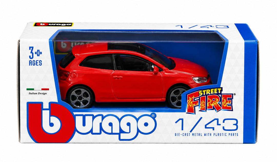 Carros Coleccionable 1:43 Volkwagen Polo Gti Mark 5 Rojo