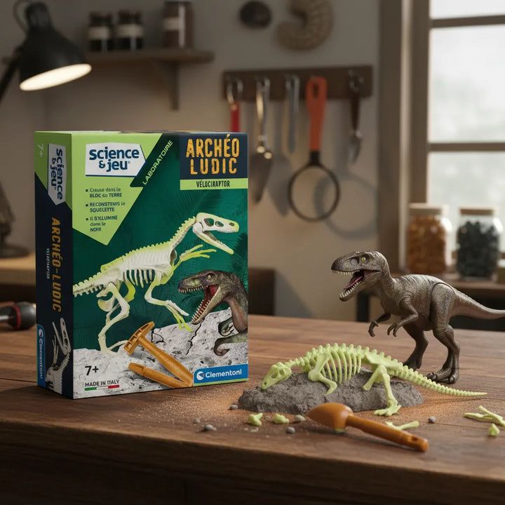 Experimento Fosil De Dinosaurio Velociraptor niños