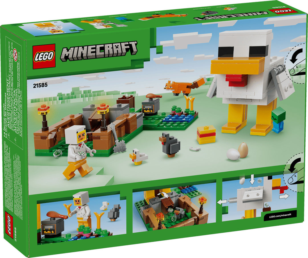 Juego Construcción Minecraft Granja De Gallinas Lego Original