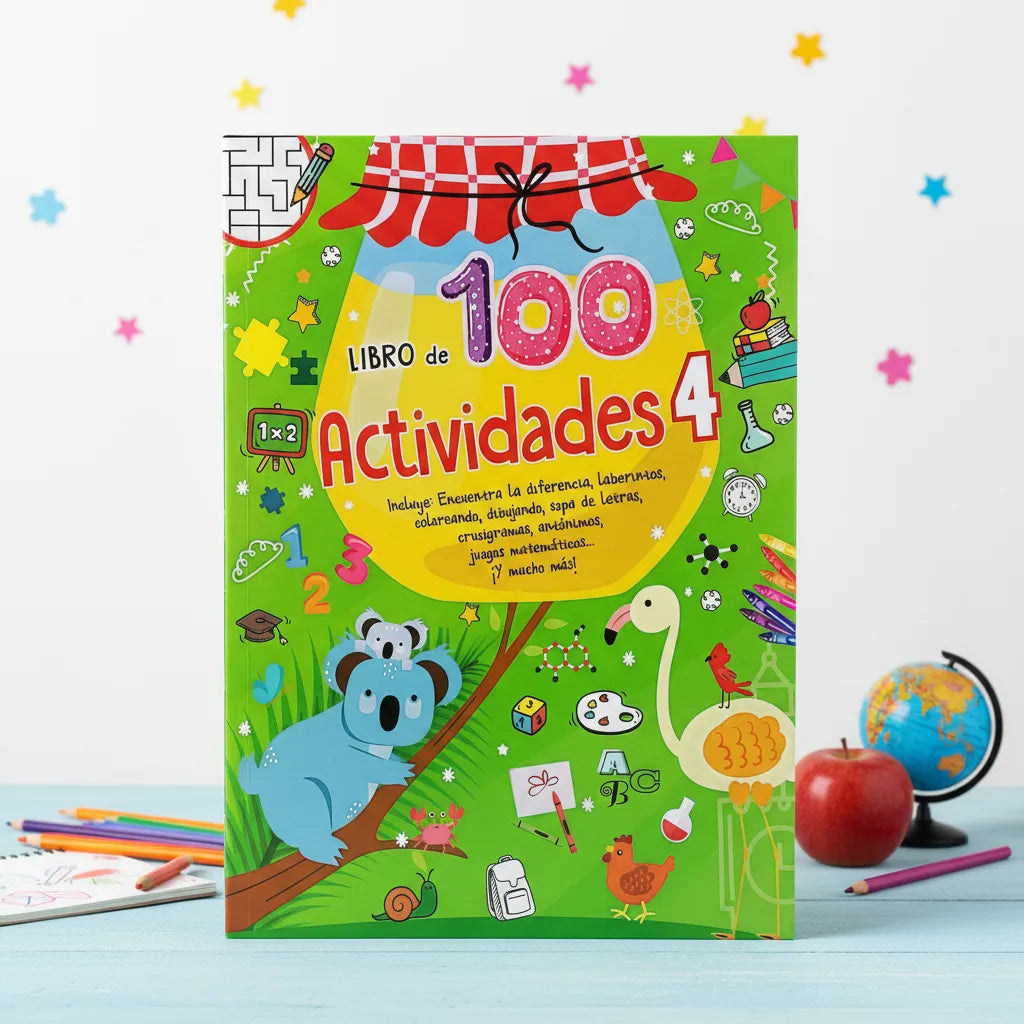 Libro Infantil 100 Actividades 4 Educativos