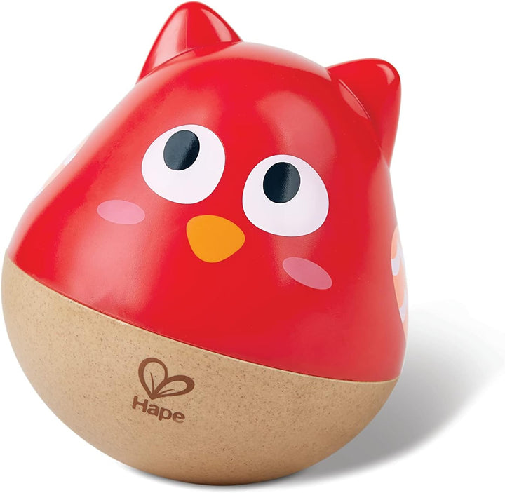 Juguete Sonajero Búho Sonido Suave Hape Para Niños