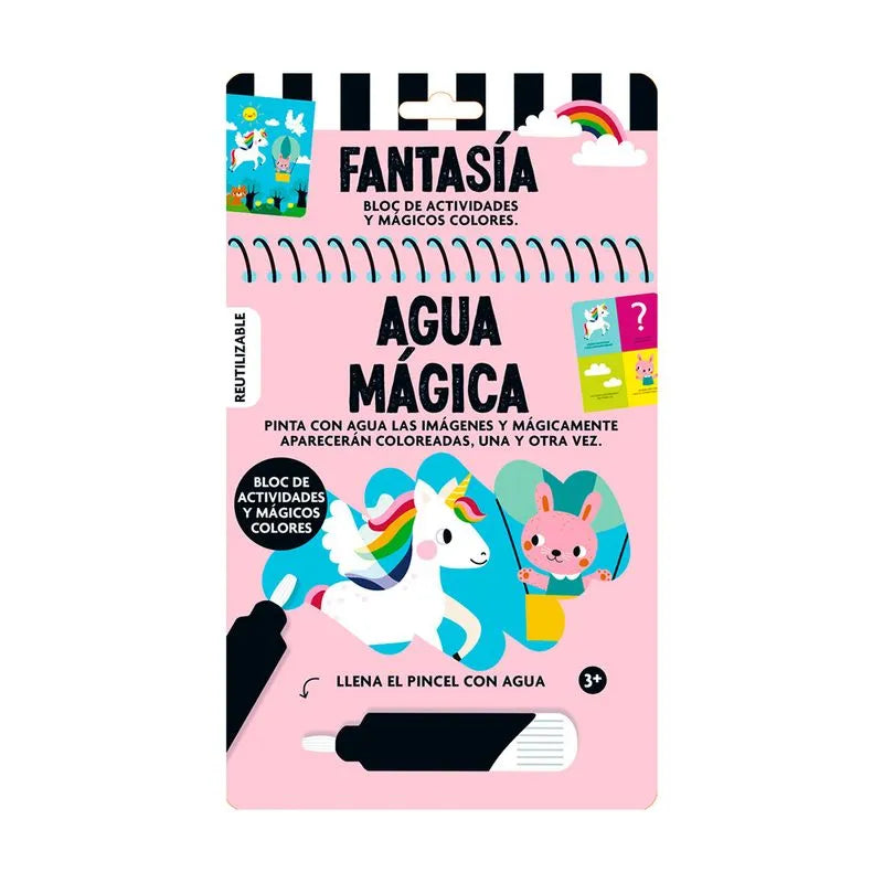 Libro para pintar con agua Fantasía Niños