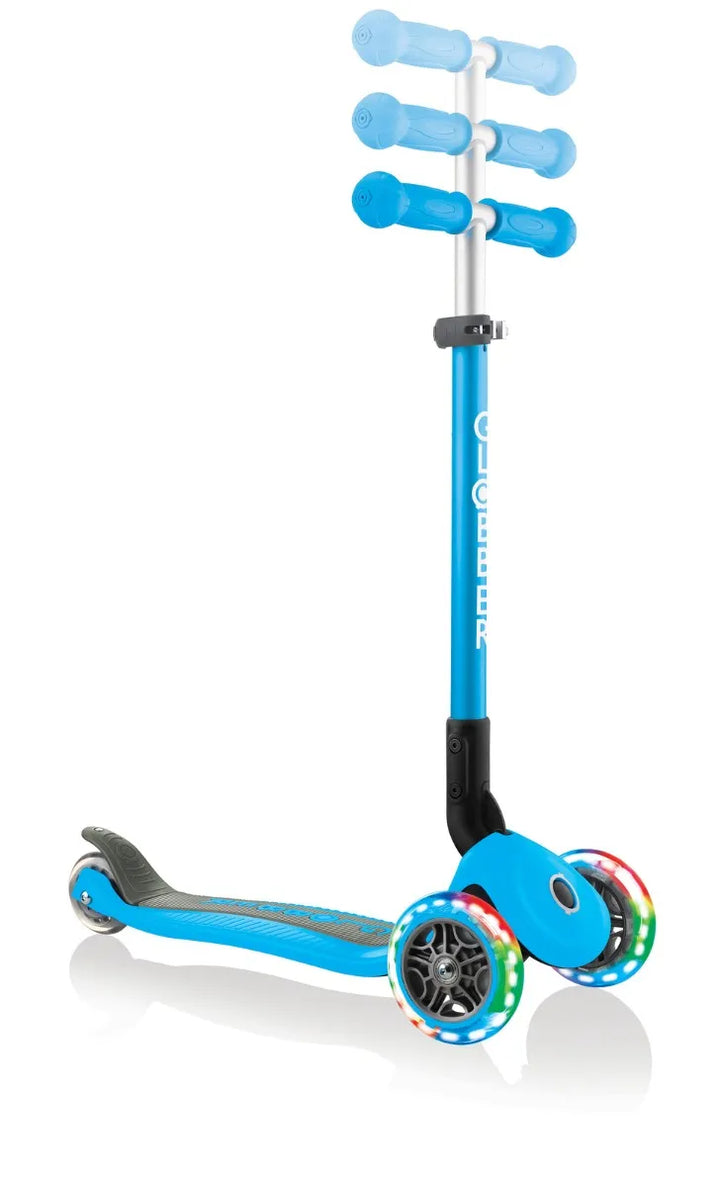 Patineta Plegable Con Luces azul Para Niños
