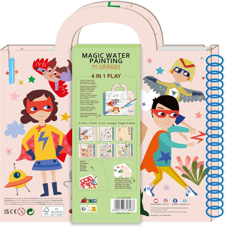Libro De Pintura Mágica Con Agua Para Niños