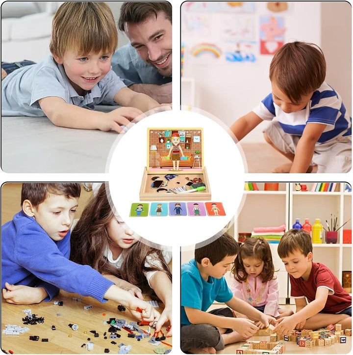 Juego Vistiendo Personajes Magnéticos Niños