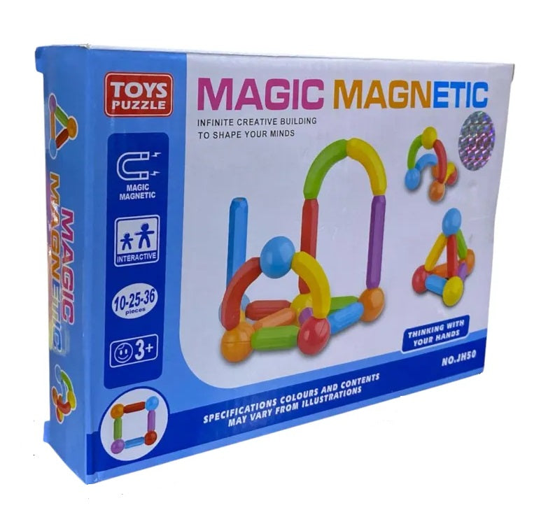Juego Construcción Magnética Colorido Niños