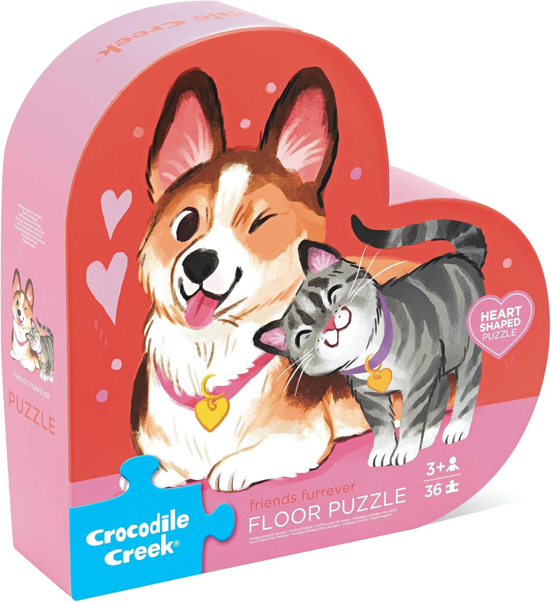Rompecabezas Corazón Amigos Peludos 36 Piezas Para Niños