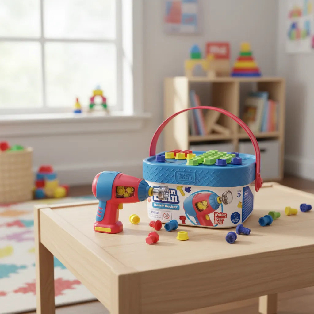 Juego Cubo De Actividades Motricidad Fina Taladro Electrico