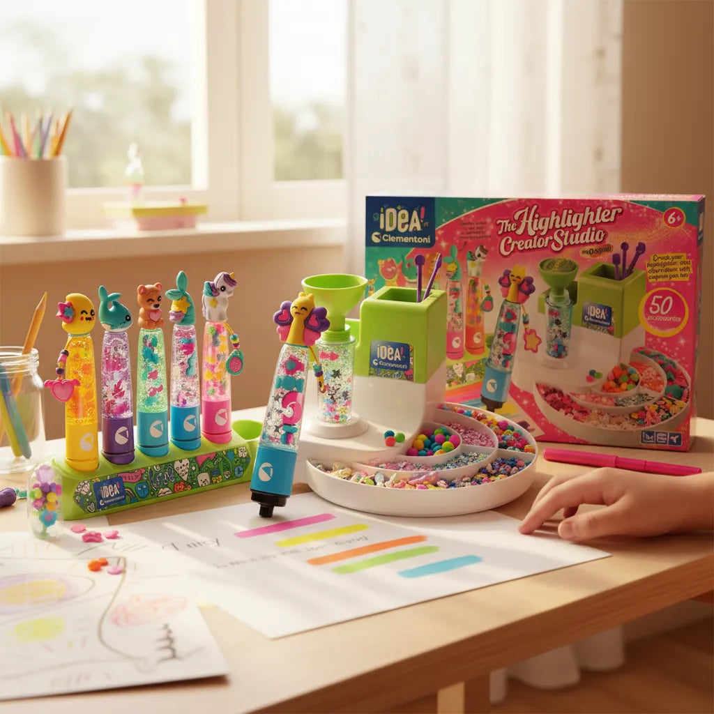 Juego Creatividad Laboratorio Marcadores Fluorescentes Niños