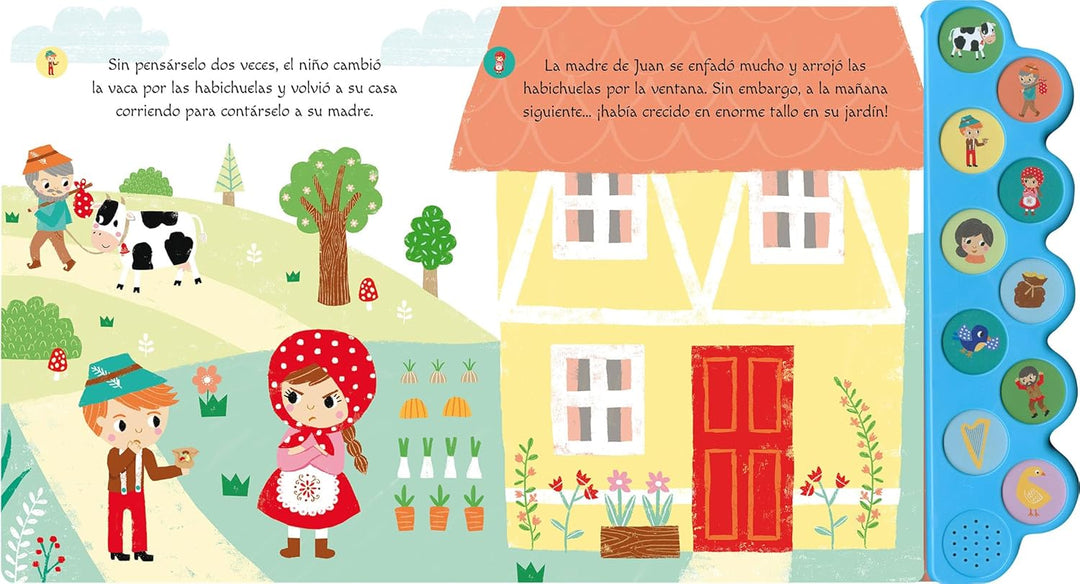 Libro De Sonidos Jack Y Los Frijoles Mágicos Para Niños