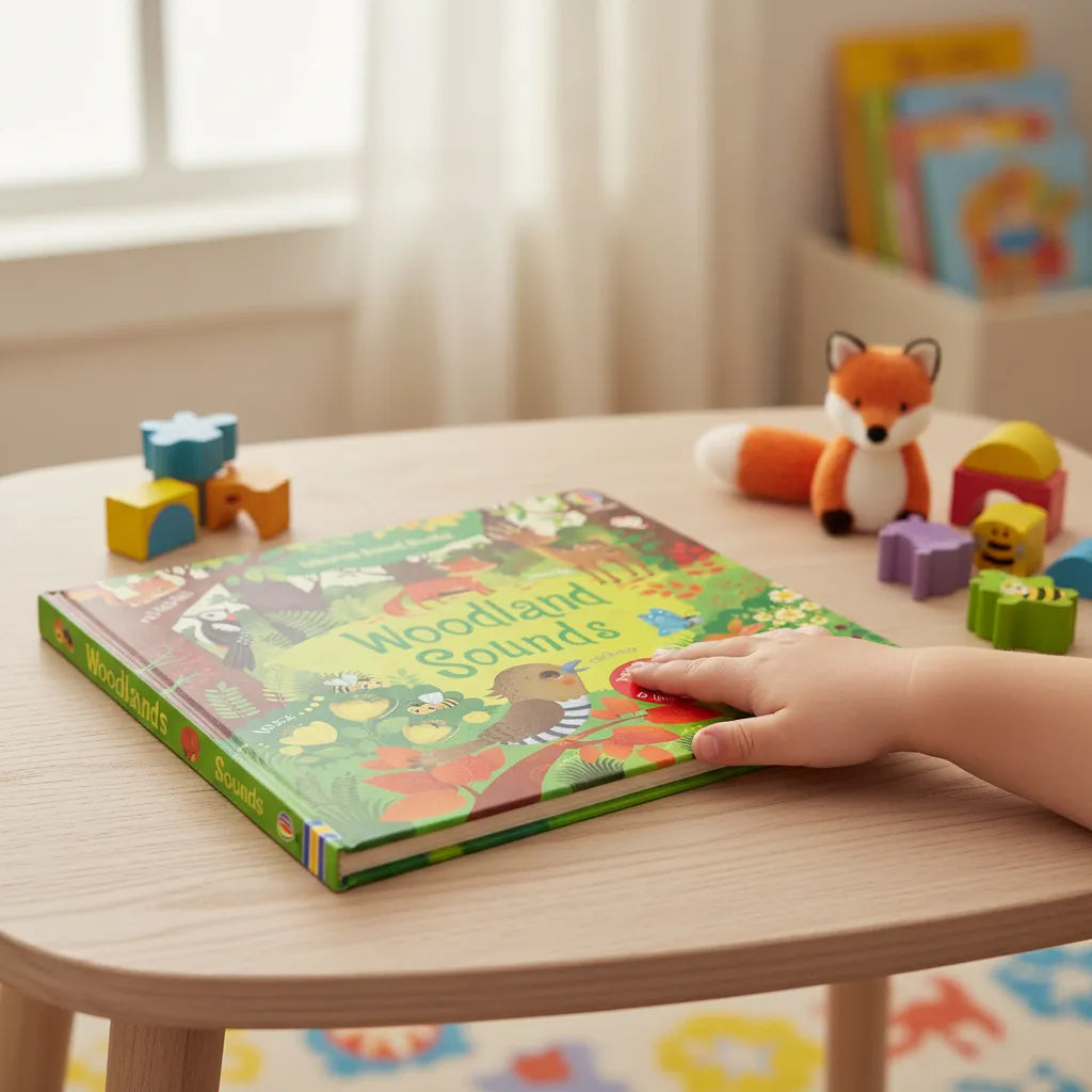 Libro Didáctico Con Sonidos Animales Del Bosque Para Niños