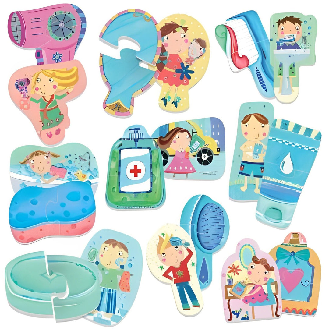 Rompecabezas Belleza 9 Piezas Dobles Niños