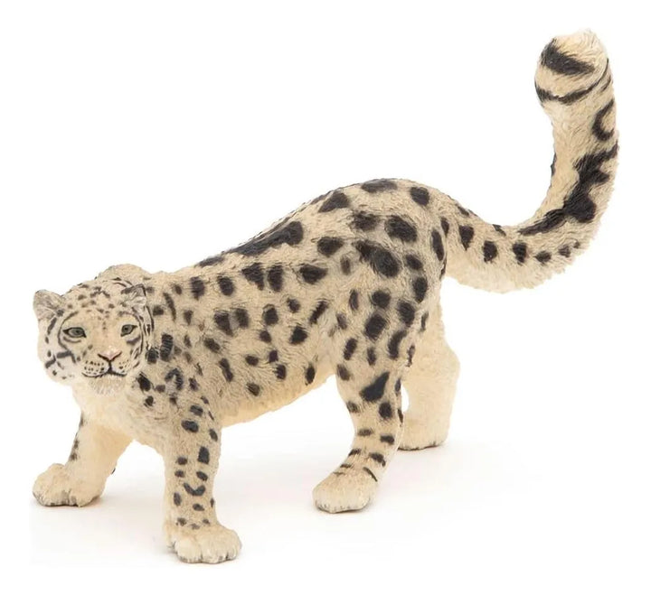 Figura Coleccionable Leopardo De Las Nieves Pintado A Mano