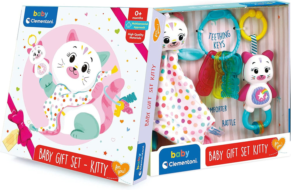 Juego Set 3 En 1 Sensorial Gatito Para Bebés