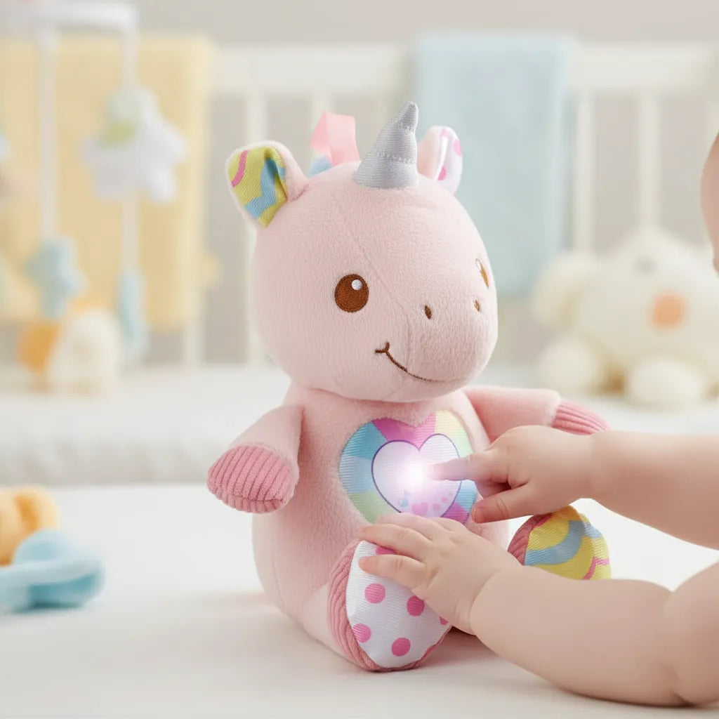 Juguete Unicornio Musical Luces Para Bebés