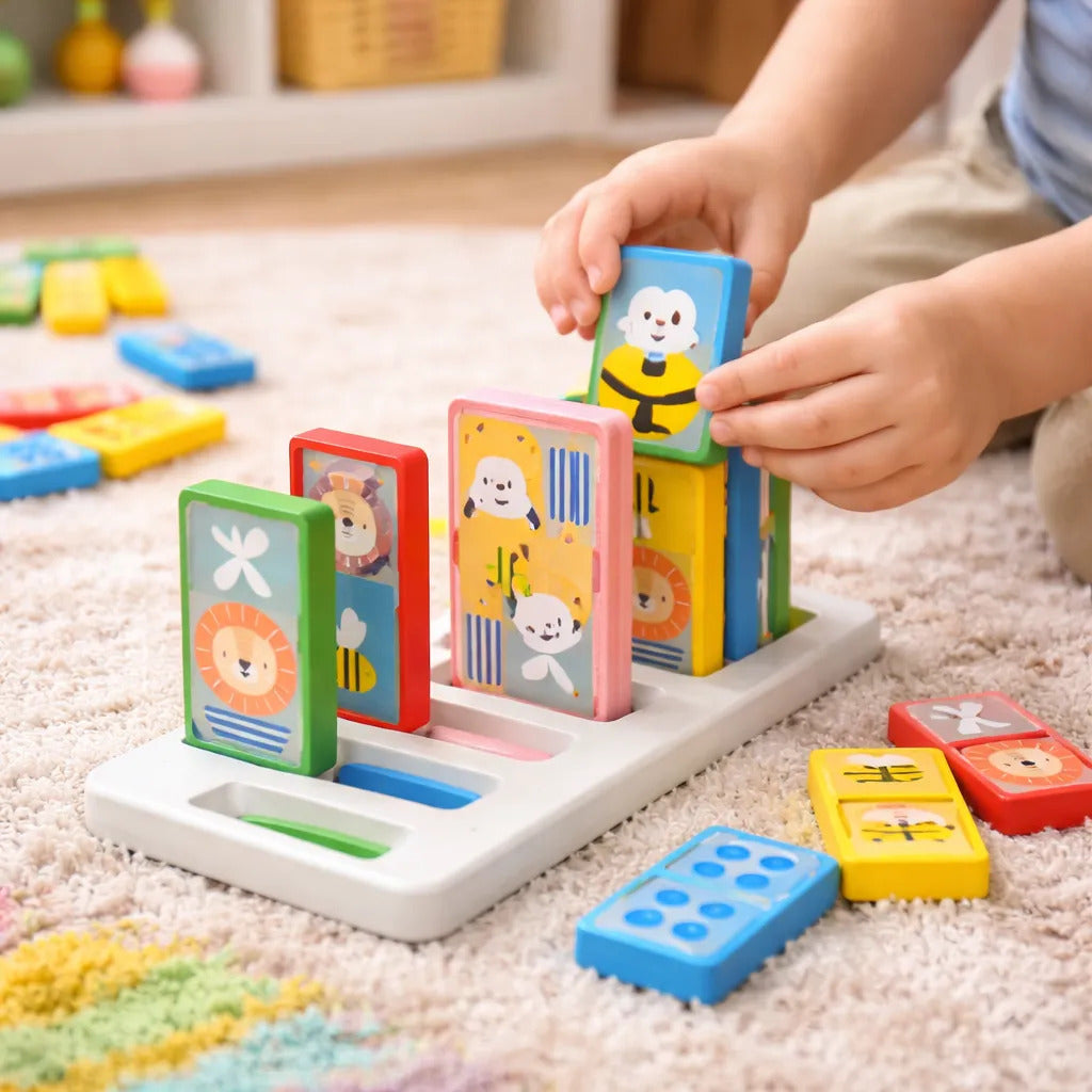 Juego Didáctico Dominó  De Doble Cara Para Niños