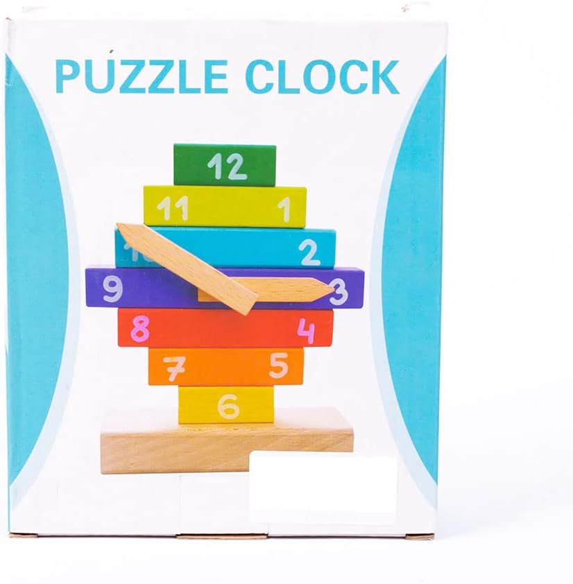 Juguete Didáctico Reloj De Madera para Niños