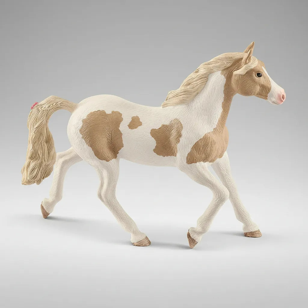 Figura Coleccionable Caballo Paint Pintada A Mano