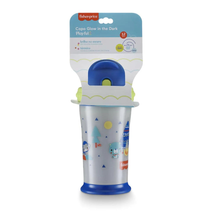 Vaso Infantil Térmico Con Tapa Retráctil Azul
