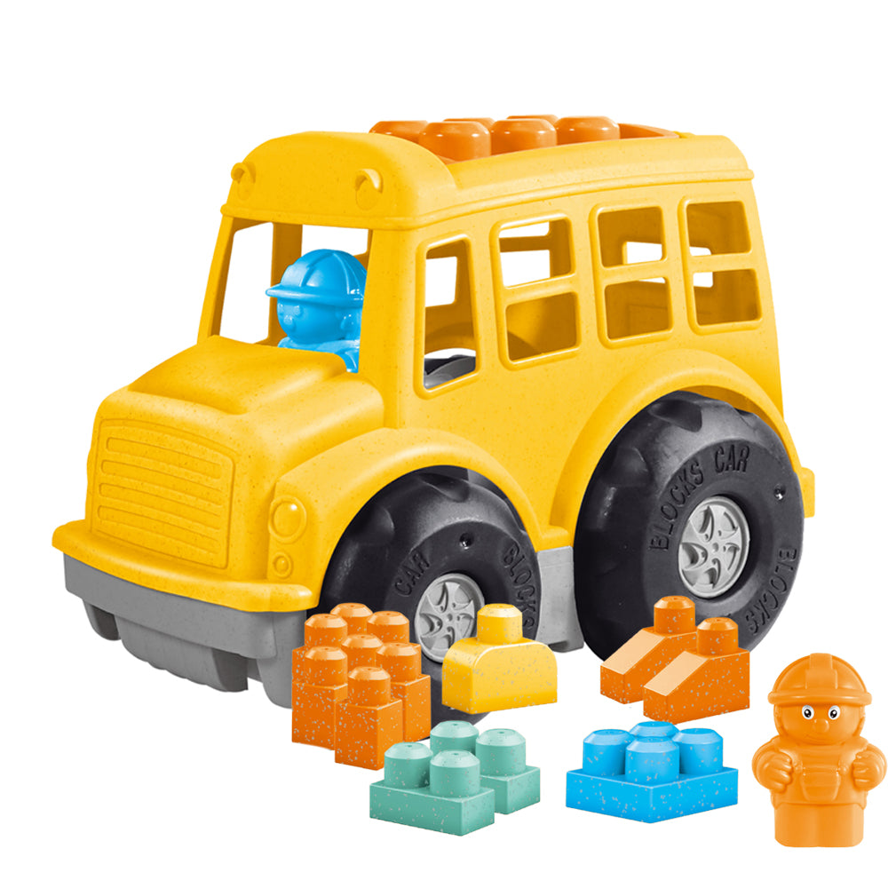 Juego Bus Escolar Resistente De Empuje Niños