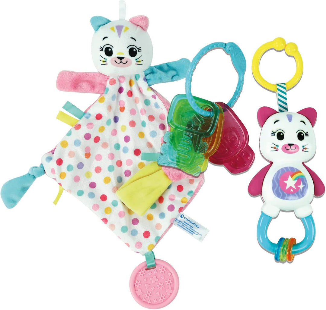 Juego Set 3 En 1 Sensorial Gatito Para Bebés