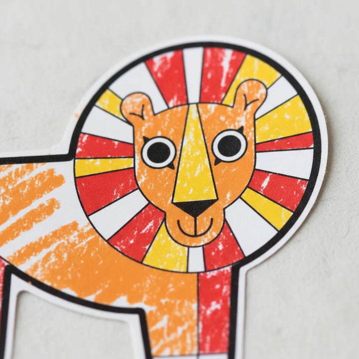 Set Stickers Para Colorear De Animales para Niños