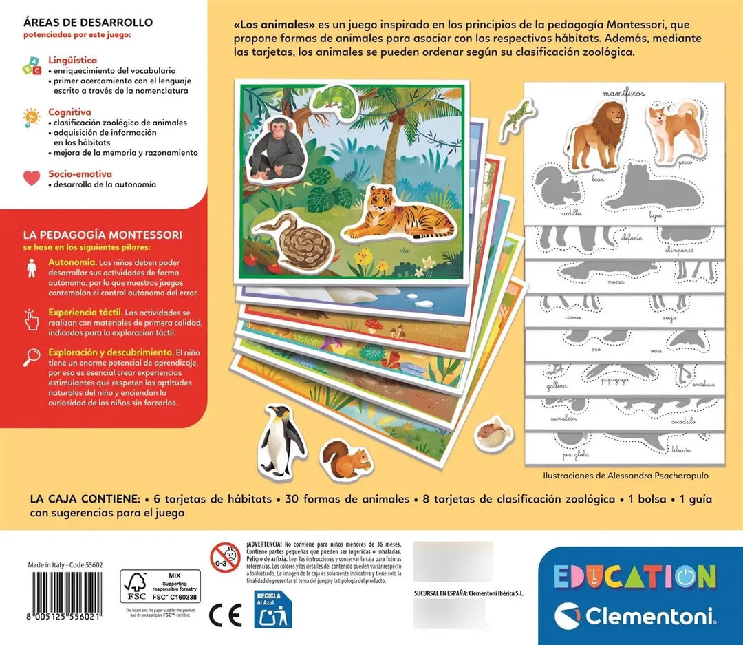 Juego Didáctico Habitad Los Animales Para Niños