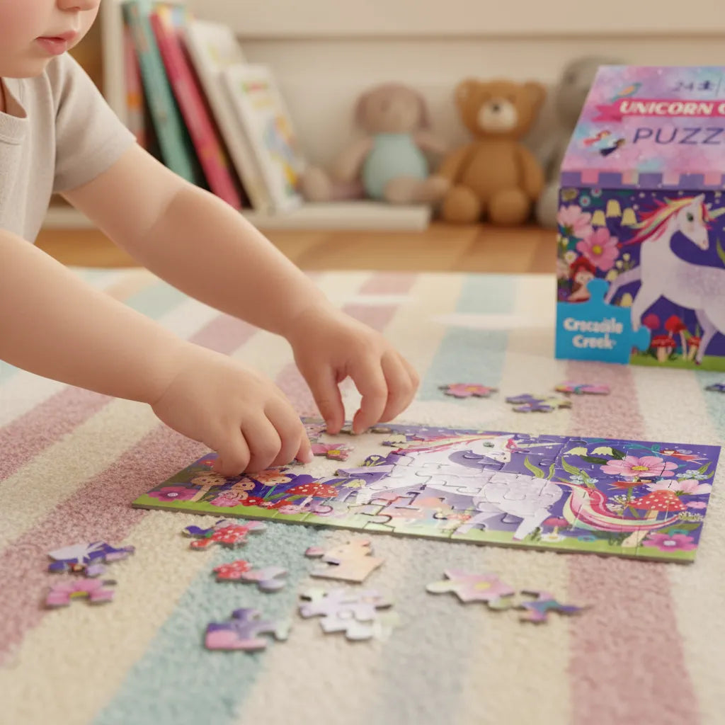 Rompecabezas Castillo Unicornio 24 Piezas Para Niños