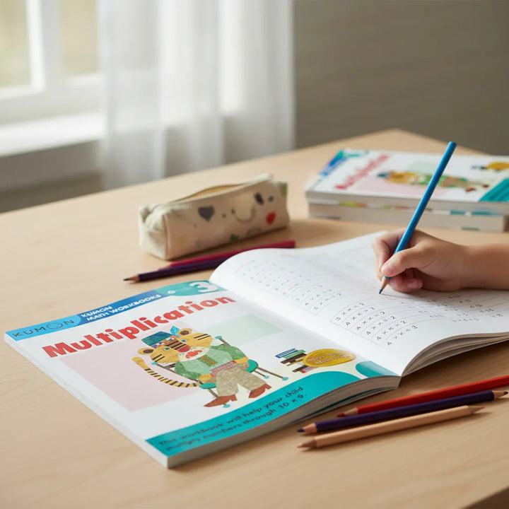 Libro Didáctico Kumon Multiplication Grade 3 Para Niños