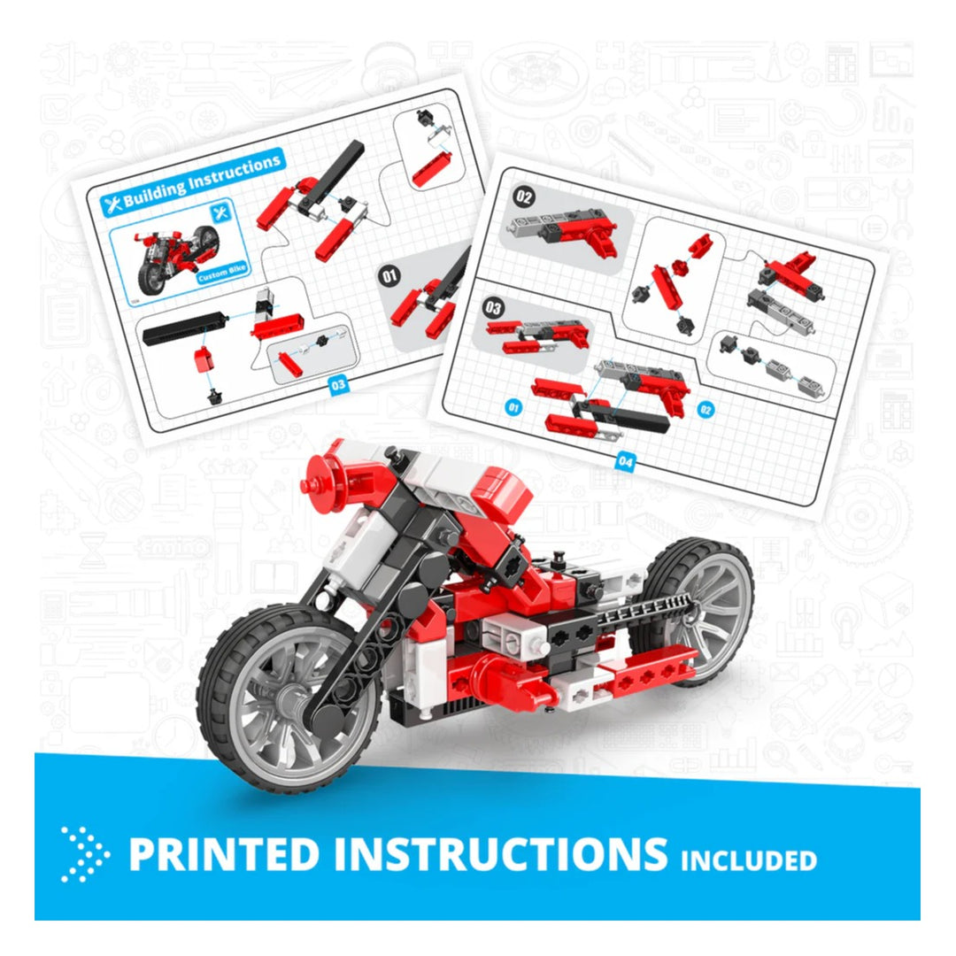 Juego De Construcción Motos 5 En 1 125 Piezas