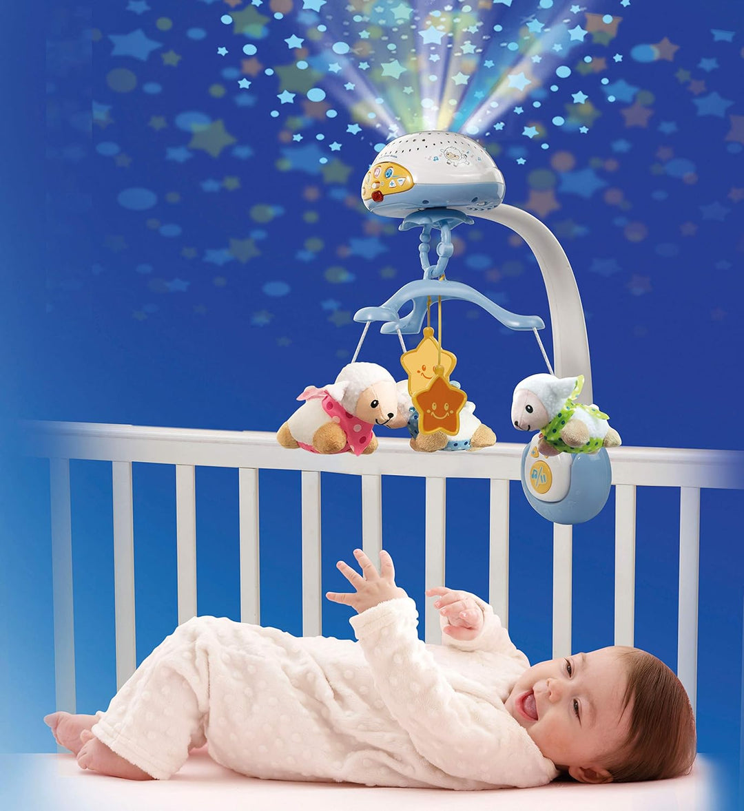 Móvil Para Bebé Ovejitas Con Luces Y Sonido