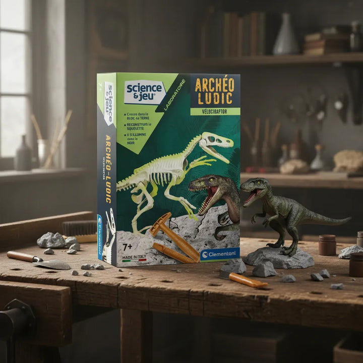Experimento Fosil De Dinosaurio Velociraptor niños