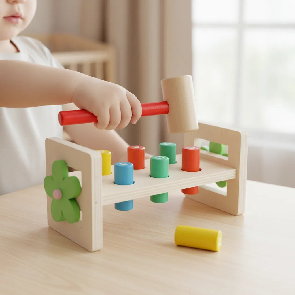 Juego Didactico Banquito Para Martillar