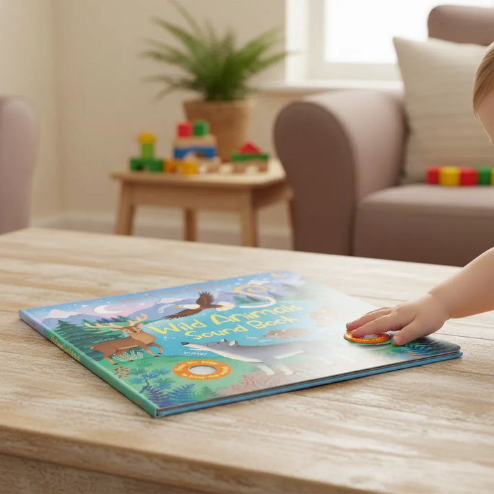 Libro Didáctico Con Sonidos Animales Salvajes Para Niños