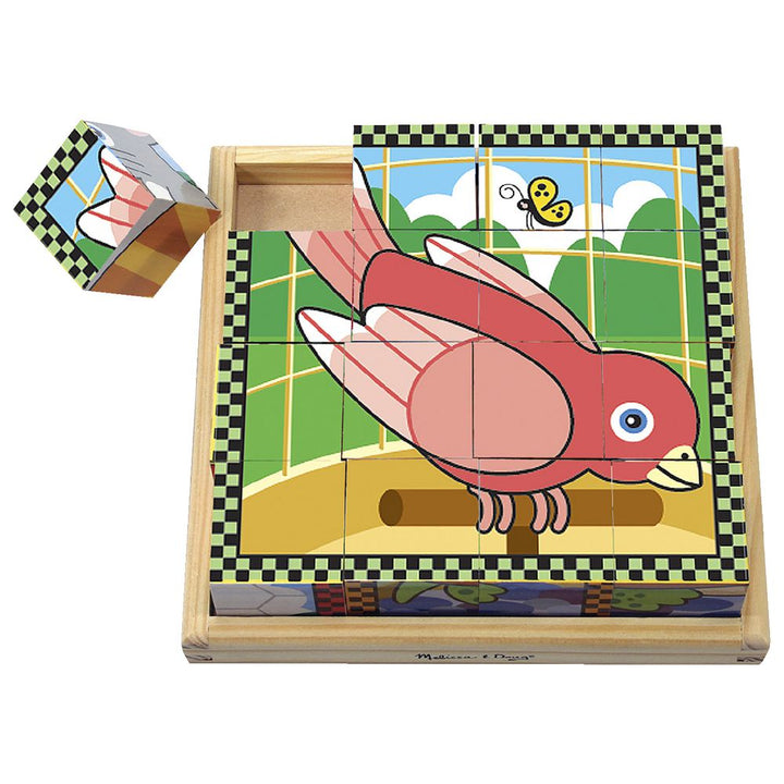 Juego Didáctico Cubos Rompecabezas Niños