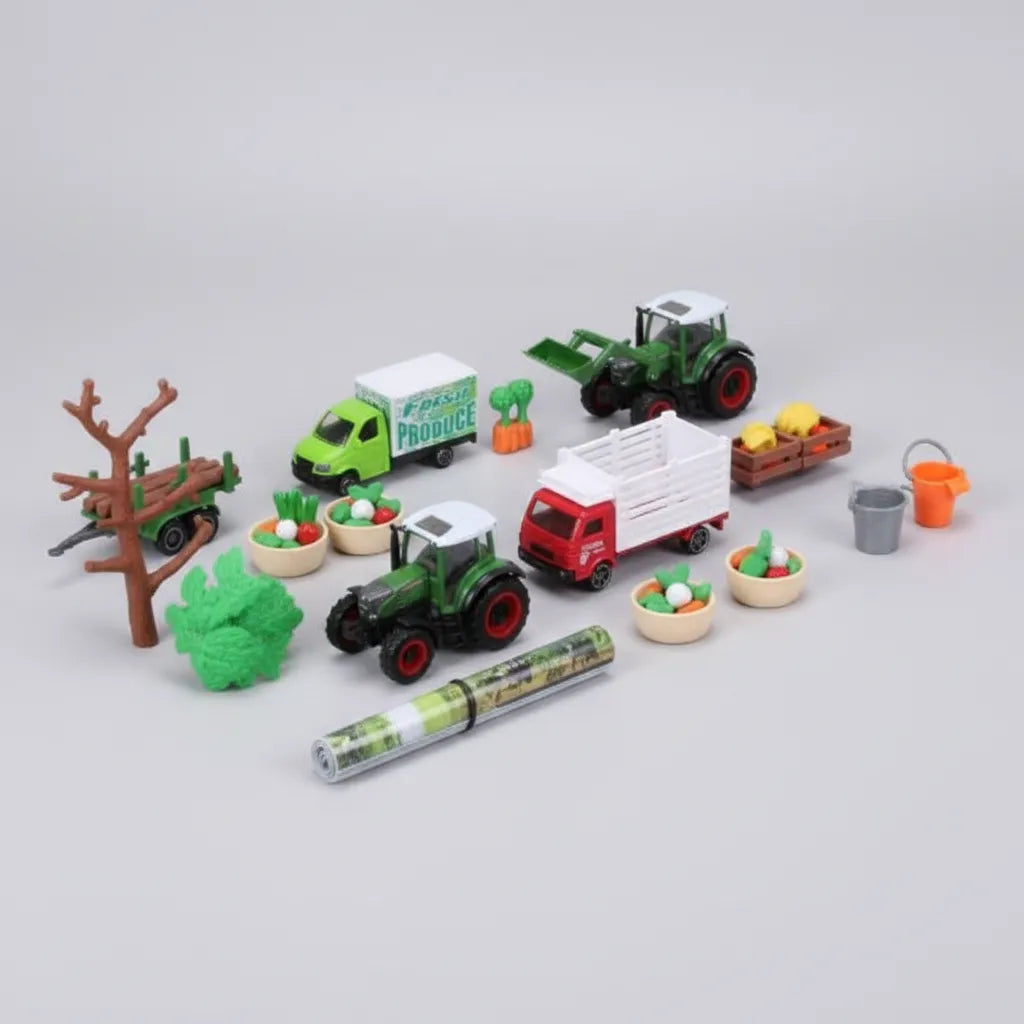 Juguete Set De Granja Con Tractor Para Niños
