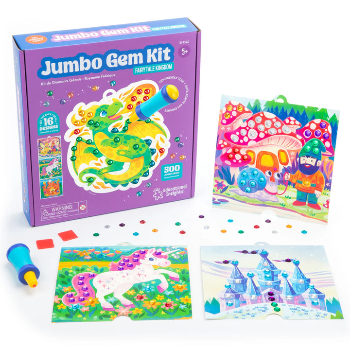 Juego Didáctico creativo Gemas Jumbo para Niños